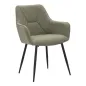 KRZESŁO VICENZA ZIELONE ZESTAW 2 SZT 58x63x85,5 cm